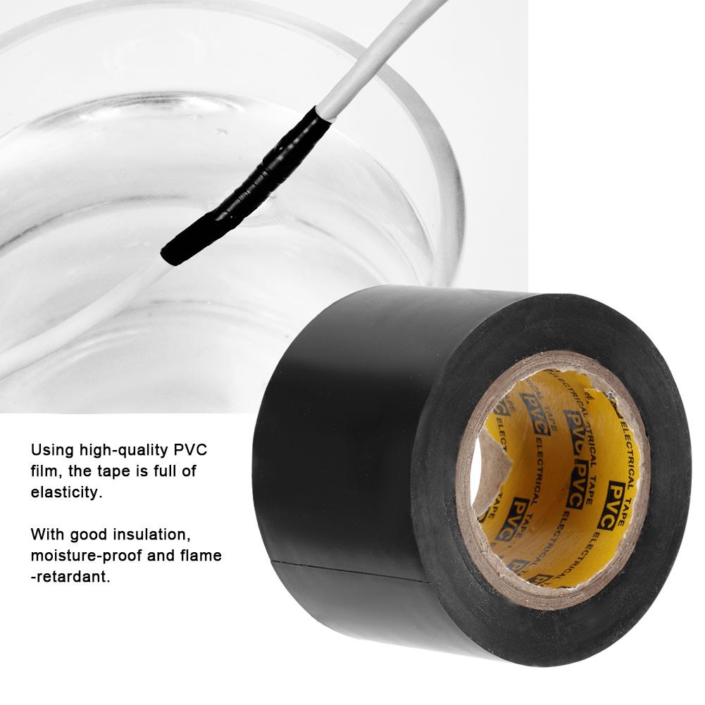 4Pcs Electrician PVC Waterproof Electrical Insulated Sealing Tape Repair Tools 4.4cmBlack