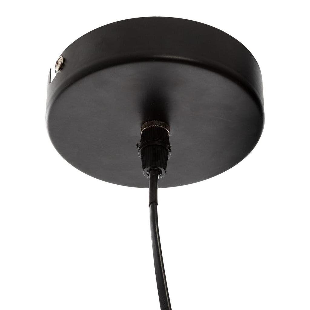 Fleur Hanging Lamp, Black, Metal, Flower-Shaped Lampshade