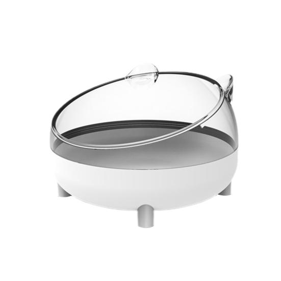 

Ванна для хомяка, устойчивая к падению, симпатичная форма, легко моется, панорамная, прозрачная, большая подставка, двойного назначения. белый