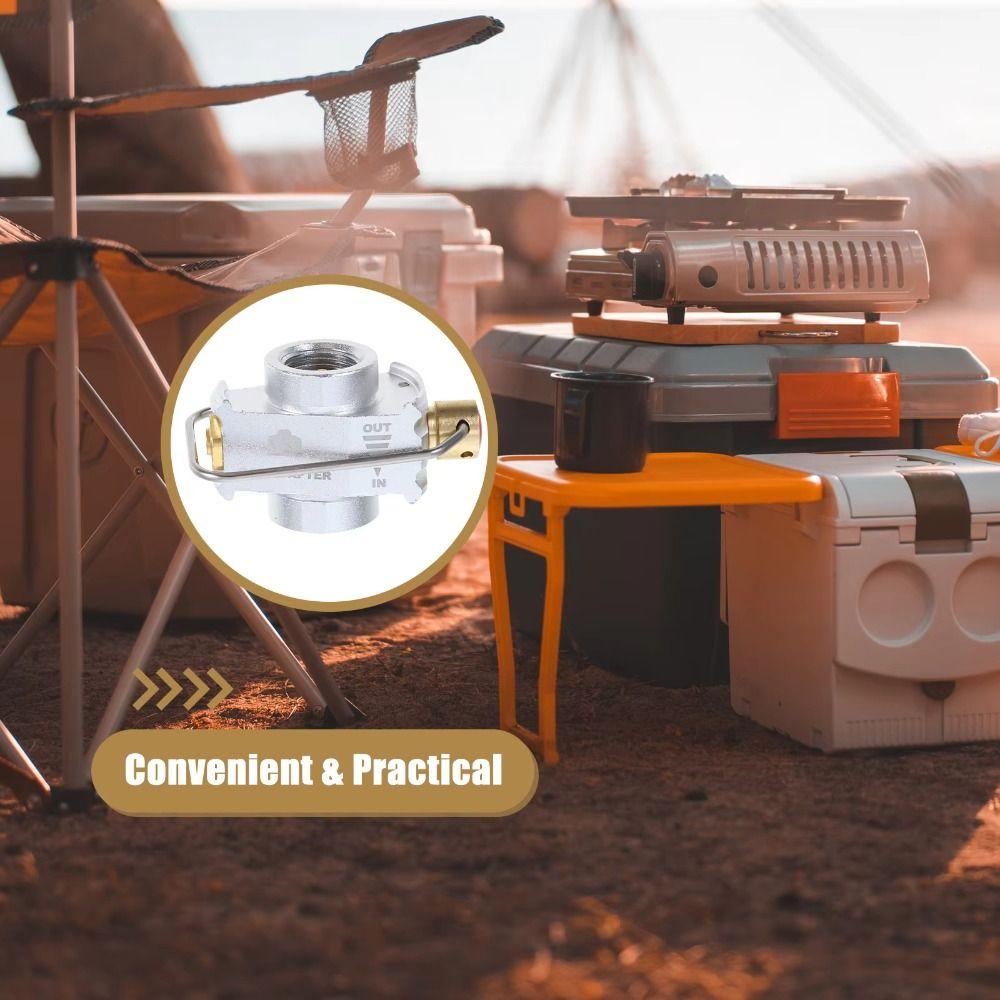 

Cost-effective Camping Gas Adapter Valve Efficient Gas Refill Adapter BBQ золотий