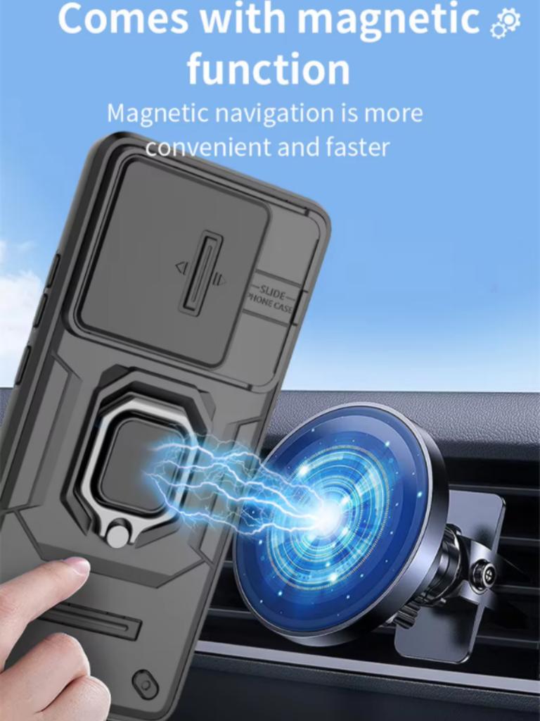 För Realme 15 Pro 5G Fodral Bil Magnetisk Ringstativ Armor Telefonfodral för Oppo Realme15Pro Realmi 15Pro Baksida Capa Fundas