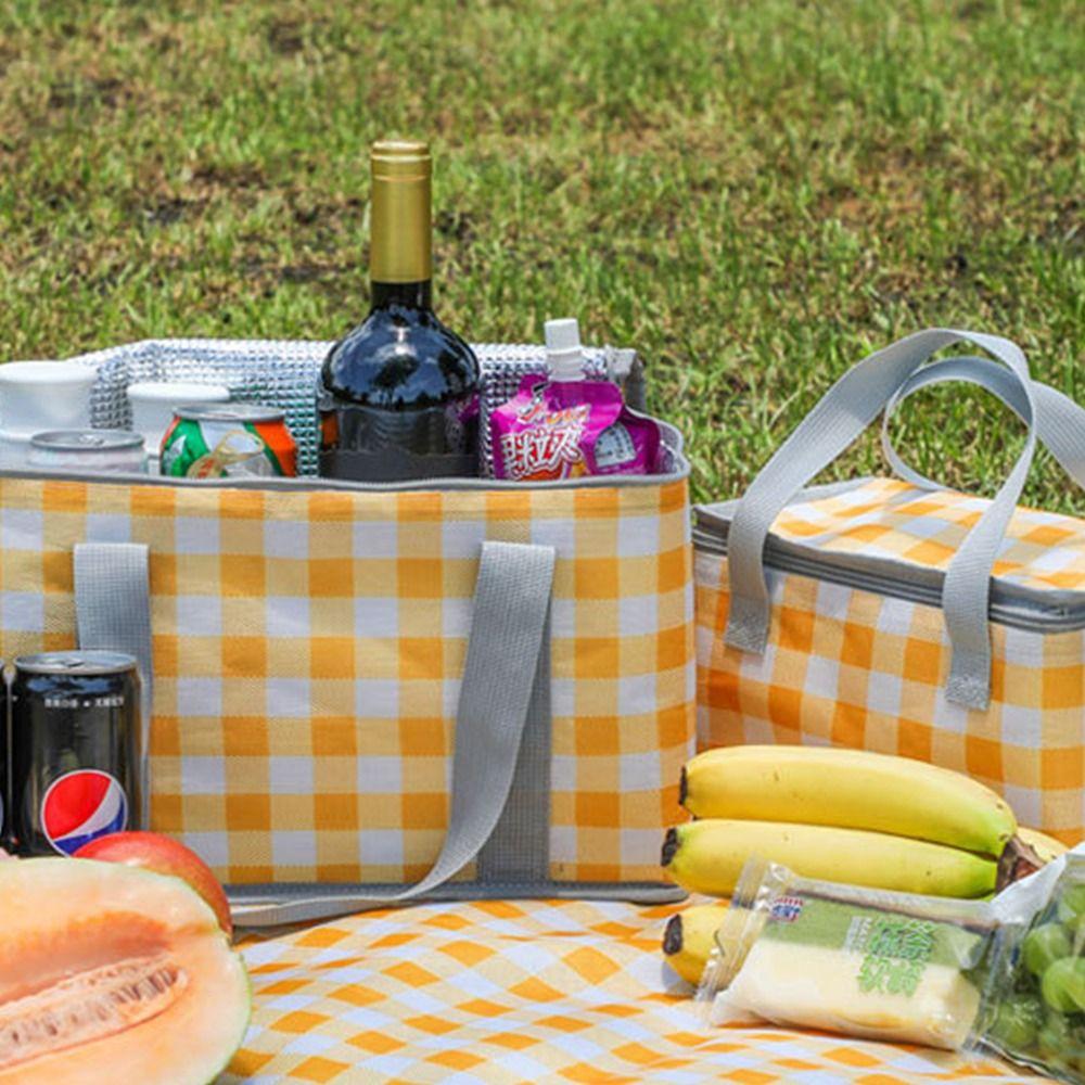 Reißverschluss-Packung Frühlingstag Picknicktasche Camping Lebensmittelaufbewahrungstasche Thermoisolierte Kühlbox Lebensmittel Handtaschen