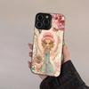 Sarah Kay Girls Cute Frosted Phone Case For IPhone 17 16 15 14 Plus 13 12 11 Pro Max X Xs XR Silver Hard Cover