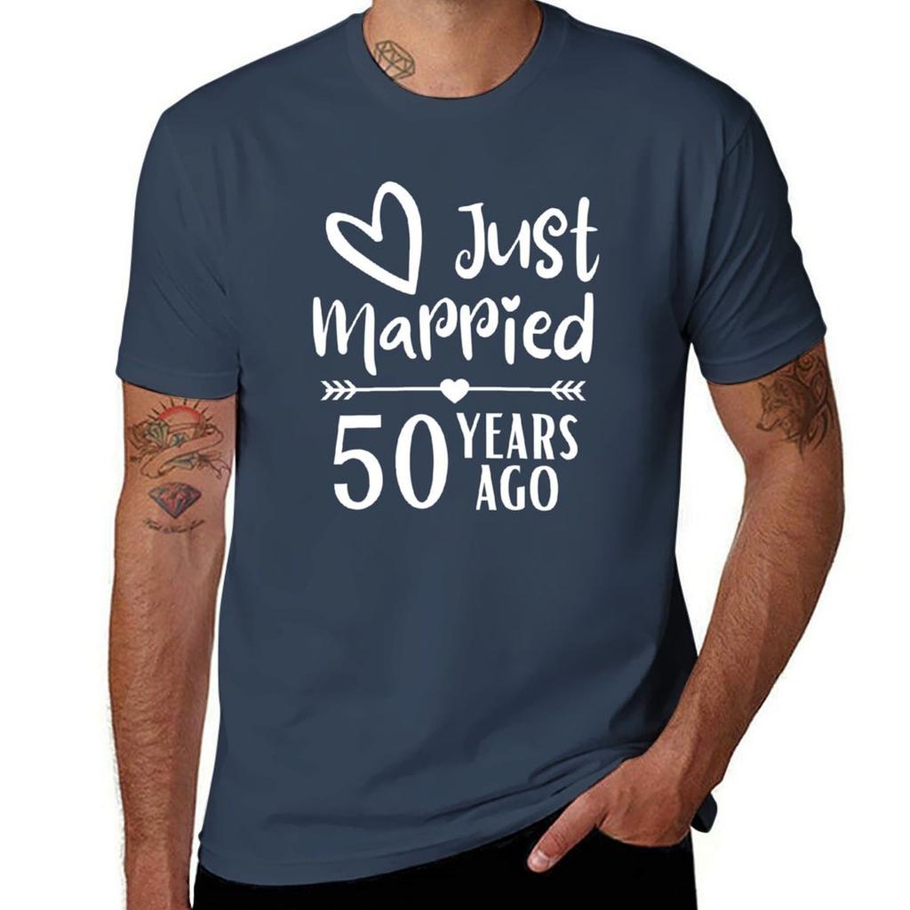 50th Wedding Anniversary T-Shirt shirts graphic aesthetic clothes men tshirt