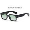 New square frame European and American cross-border sunglasses for men, personalized small frame trendy sunglasses 2346