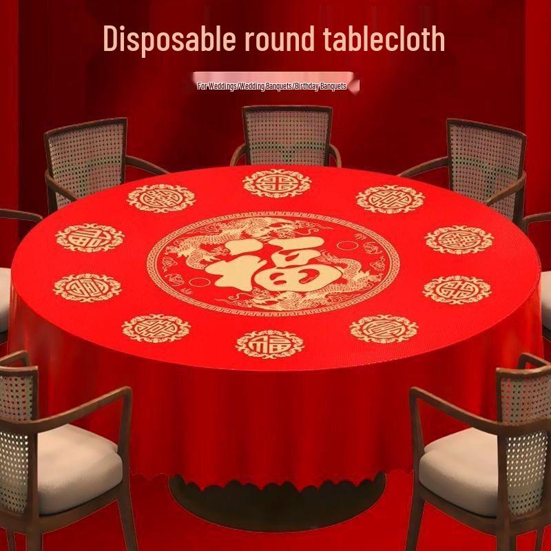 

ZISIZ Thickened Disposable Wedding Tablecloth