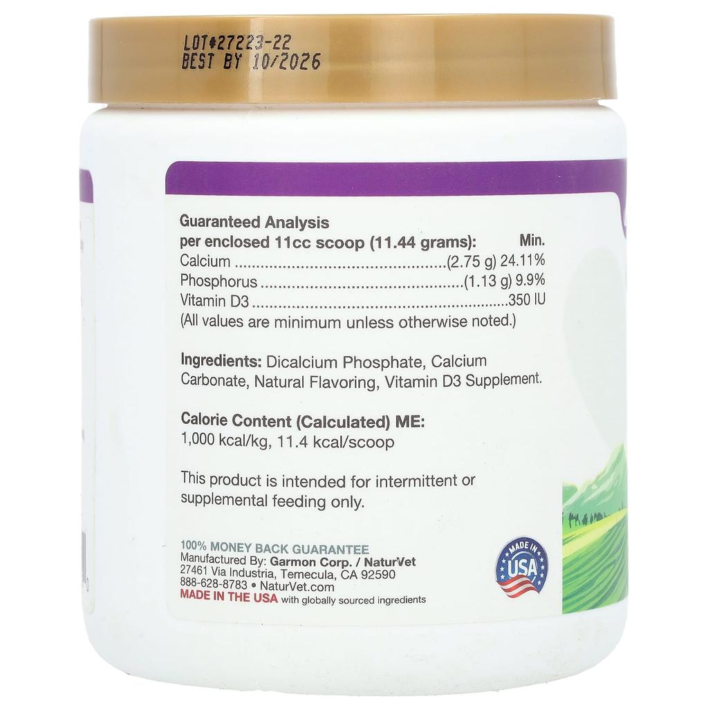 Calcium-phosphorus + vitamin D, for dogs, 453G(1Lb)