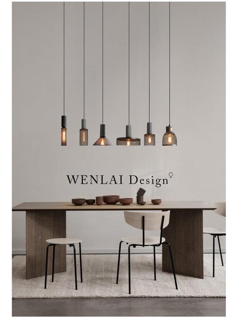 Retro Industrial Cement Pendant Light - American Country Style for Cafes, Bars, and Restaurants