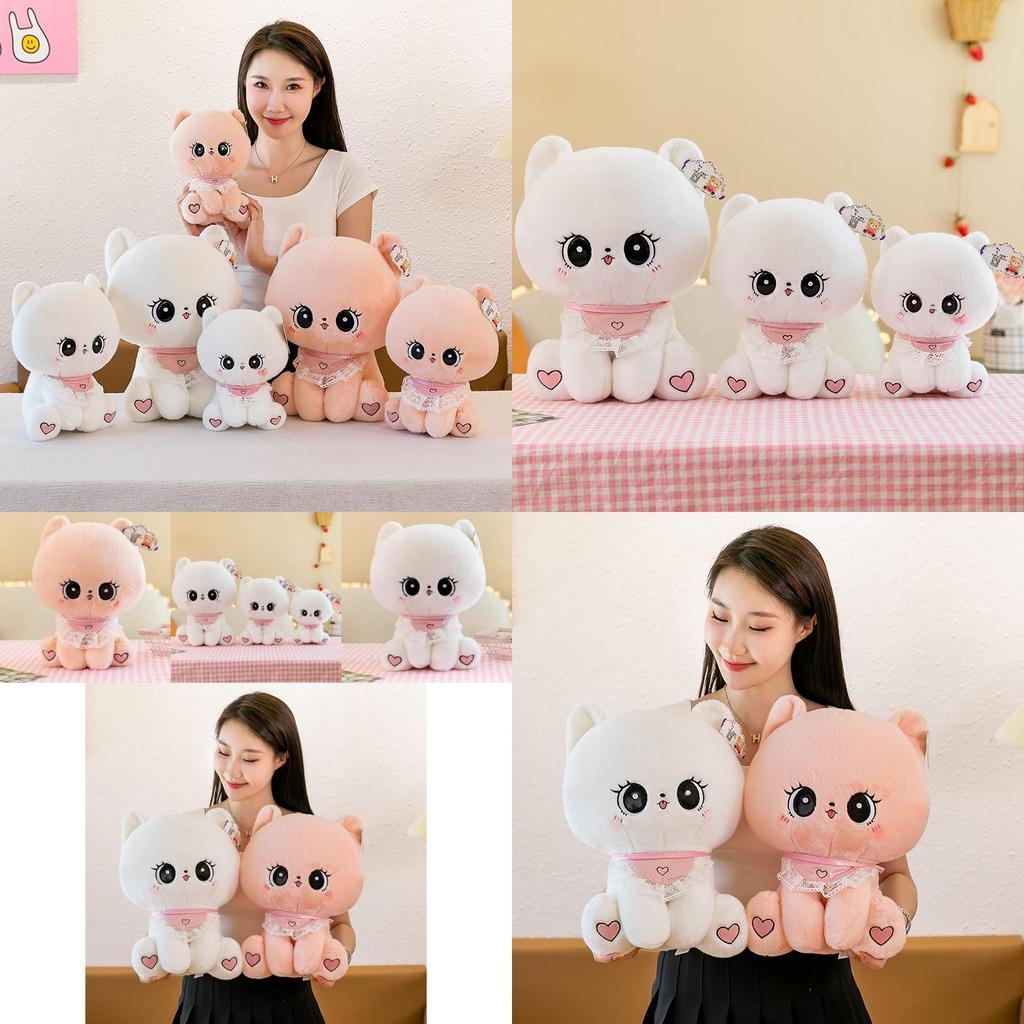 Adorable Cute Sweet Cat Plush Toy Soft Stuffed Animal Pillow For Kids Girls Gift