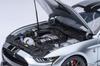AUTOart Scale Ford Mustang Shelby GT500 with Black Finished Product 73096 1/18 (Silver Stripes)