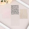 Hollow Heart Sticker For Nail Gold Pink Love For Women Slider Nail Art Decoration Holographic Manicure Accessory