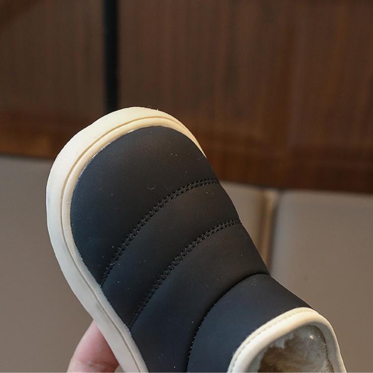 Kinderschuhe für Mädchen Schneestiefel Winter Plüsch Mädchenschuhe Fell Kind Jungen Outdoor Lederschuhe Rutschfeste Kurze Stiefel