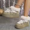 Fashion Platform Snow New Thickened 2025 Warm Boots Women's Cotton Shoes Winter Booties