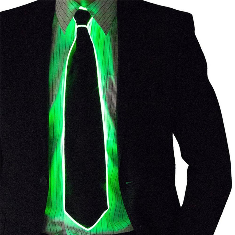 EL-Draht Neon Party Für Frauen Für Männer Hochzeitsgeschenk LED Krawatte Leuchtende Krawatte Krawatten Glühende Krawatte
