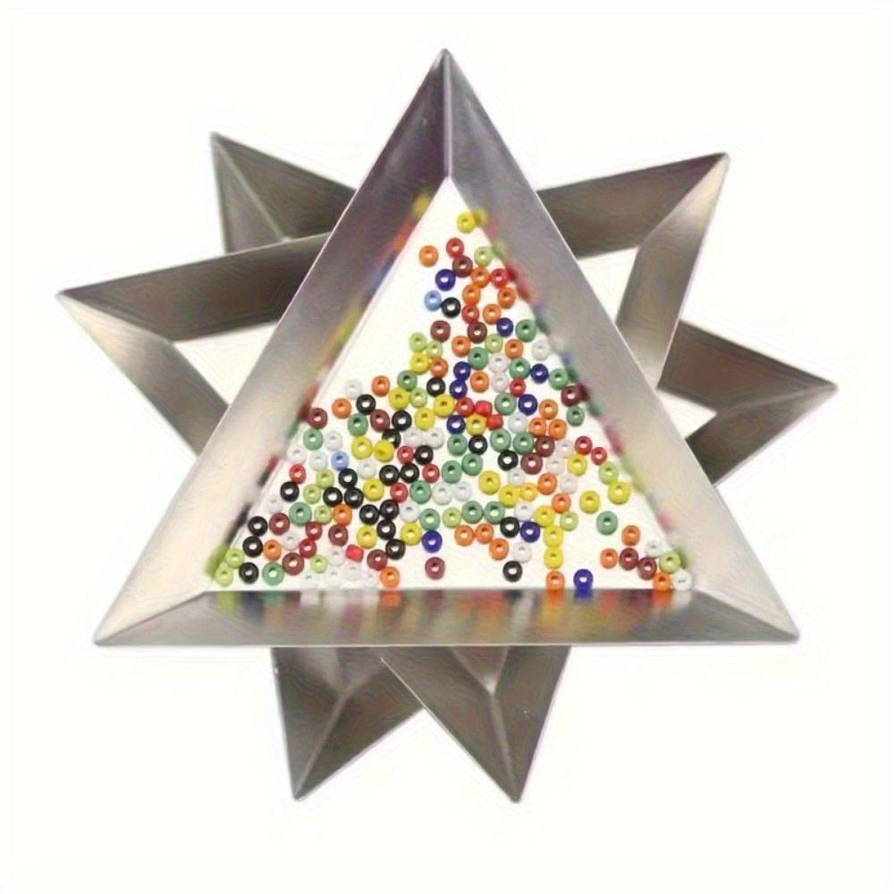 10Pcs Triangle Plate Jewelry Classification Triangle Plate Loose Bead Plate Nail Tool DIY Jewelry Display Plate Sorting Plate