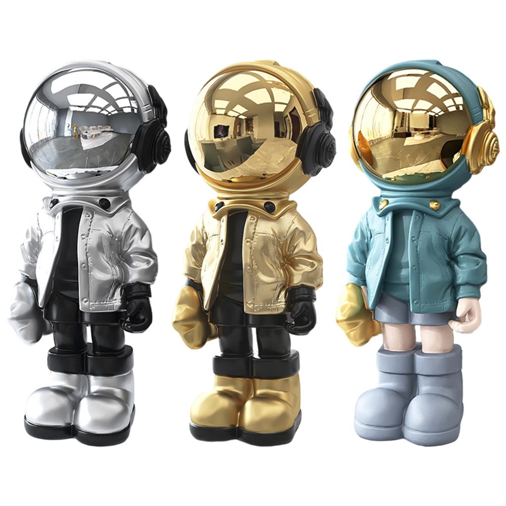 Nordic Style Astronaut Statue Spaceman Resin Great Gift Creative Collectible Figurine Art Toys for Desktop Decoration Home Decor