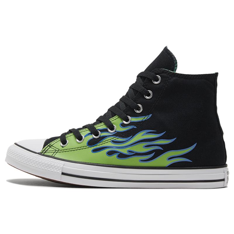 

Converse Chuck Taylor All Star Comfortable and Versatile High-Top Canvas Unisex Black, Blue and Green 36.5