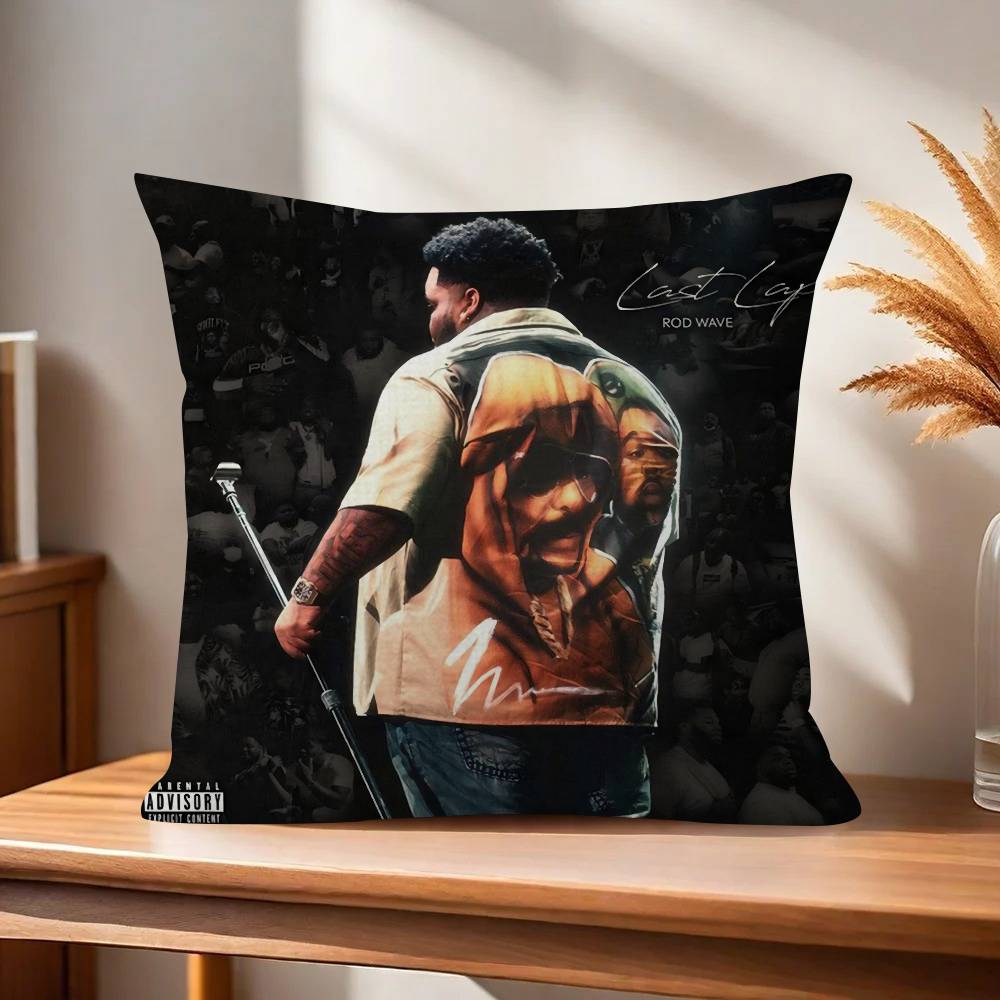 Hip Hop Rapper Rod Wave  Cushion Cover Car Throw Pillow Case For Sofa Car Christmas Gift 40x40cm 45x45cm