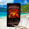 Proof Beach Towel with a U.S. Route 66(0) Pattern - Soft,absorbent,quick-drying,machine Washable - Perfect for Swimming,camping,bathing