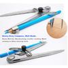 ZLKSKER 6/8/10 inch Professional Woodworking Compass with Pencil Holder & Lockable Wing, Geometry & Drafting Compass for Carpenter (6 inch)