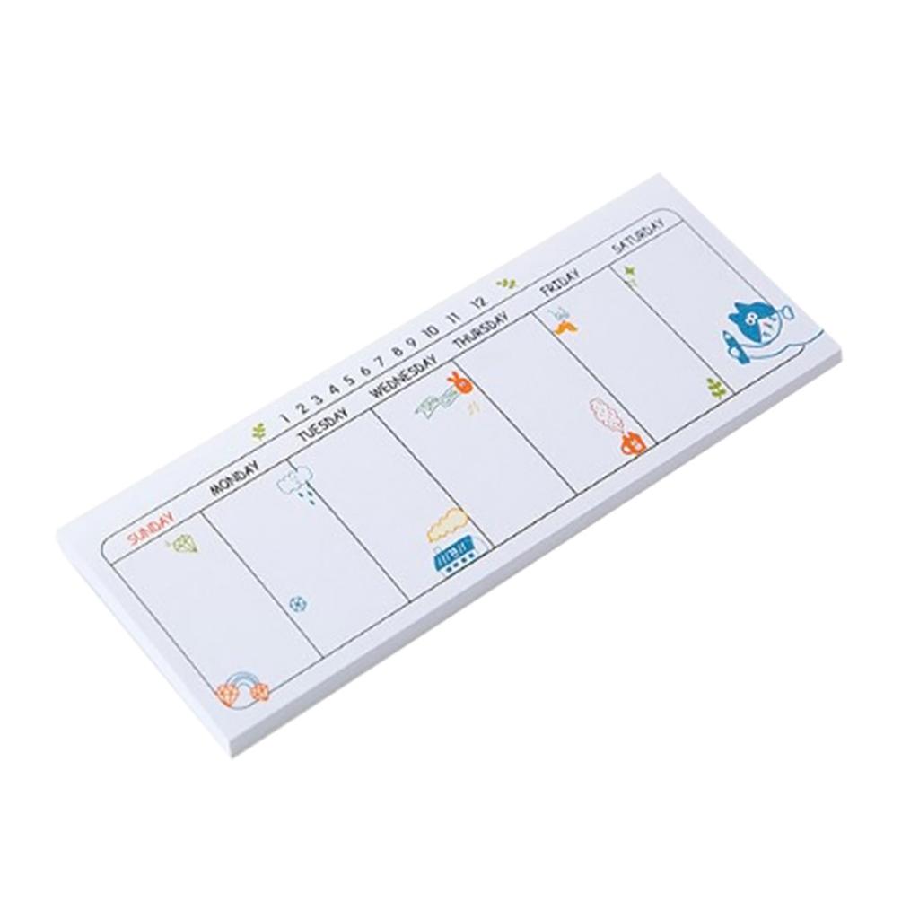 Quality Weekly Planner Notebook Weekly Planning Pads Weekly Calendar Notepads Long-Lasting Random Pattern Style 40page