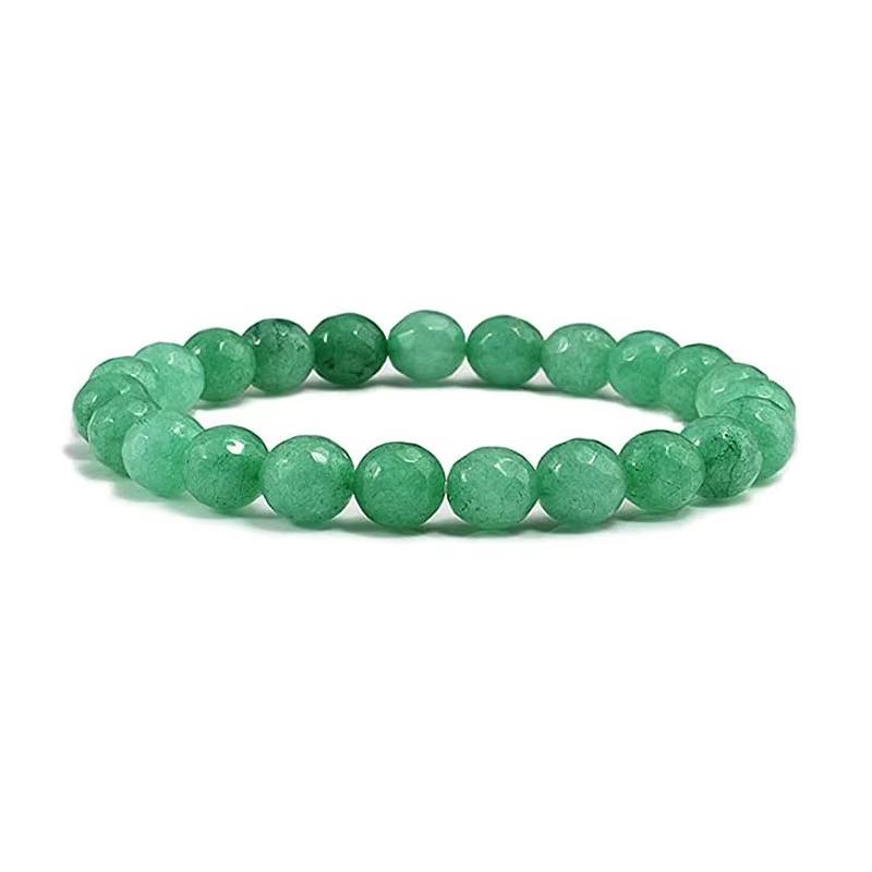Bracciale in Pietra da 8mm Pietra Vulcanica Pietra Occhio di Tigre Cristallo Rosa Bracciale Elastico