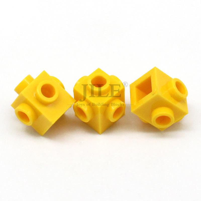 50pcs Building Blocks 4733 Brick Modified 1x1 with Studs on 4 Sides DIY Educational Bricks Bulk Toys Compatible Major Brand