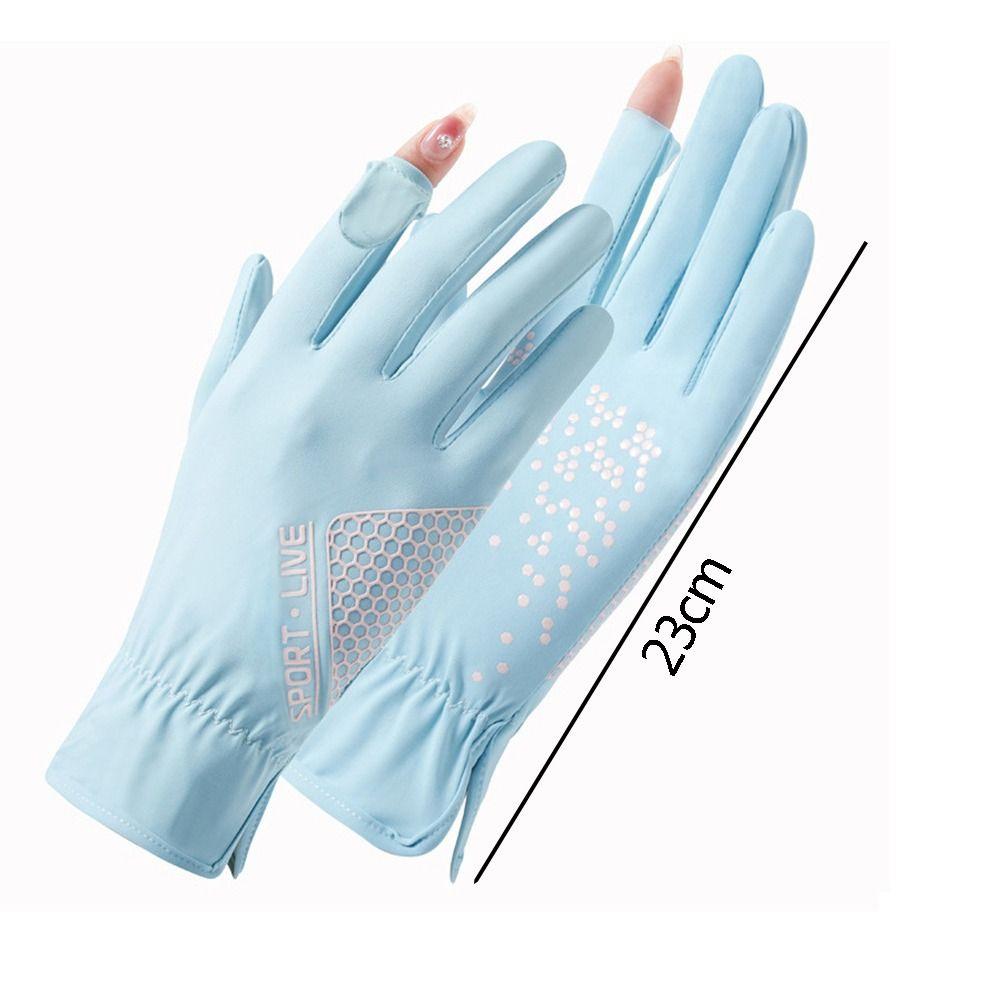 Breathable Summer Touch Screen Thin Gloves Driving Gloves Ice Silk Gloves Mittens