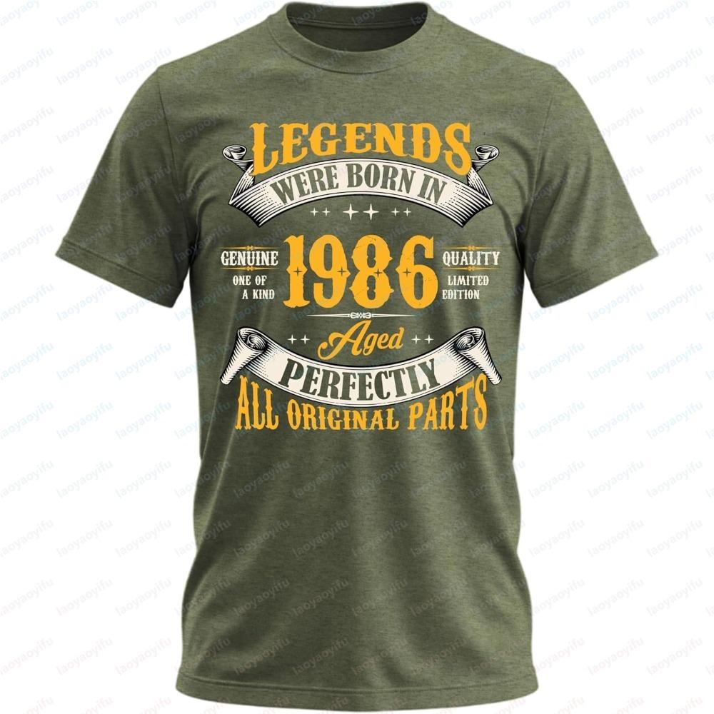 Yangxing2 Geboren in 1976 50 Jaar Geweldig Zijn Vintage 50ste Verjaardag Cadeau T-shirts Dames Casual T-shirt Losse Streetwear T-shirt Top Herenkleding XL