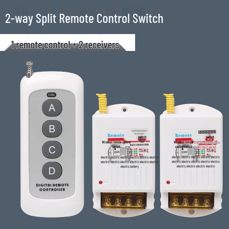 High-Power Submersible Pump with Smart Wireless Remote and Light Control, 220V Multi-Channel Wiring-Free Power Supply