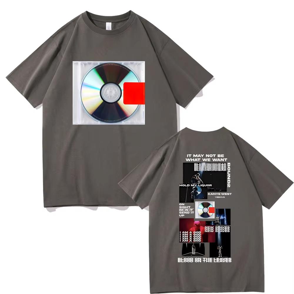 Rapper Kanye West Yeezus It May Not Be What We Want Album Cover Tshirt Unisexs Hip Hop Vintage T Shirt Male Oversized Streetwear
