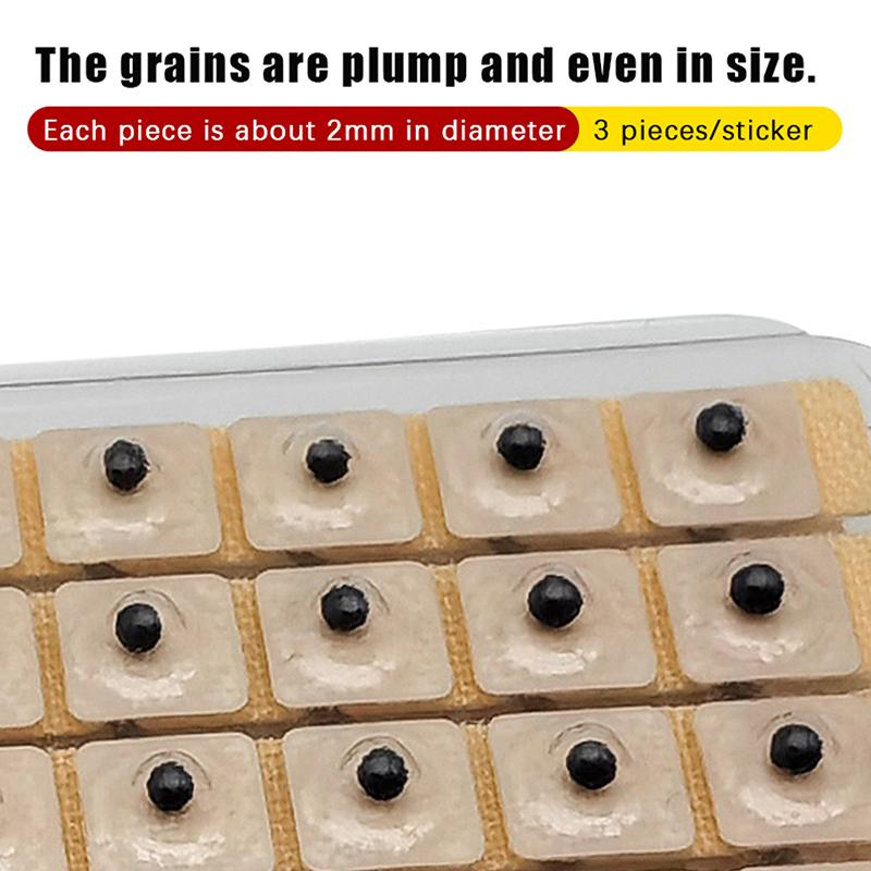 600Pcs Ear Care Ear Acupuncture Massage Therapy Needle Patch Seeds Sticker Auricular Auriculotherapy Vaccaria