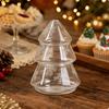 Container Heat Resistant Christmas Tree Shaped Glass Storage Jar Multipurpose