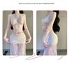 Seaside Lace Four-Piece Swimsuit Set with Sun-Protective Cover-up and Fairy Layer Bikini