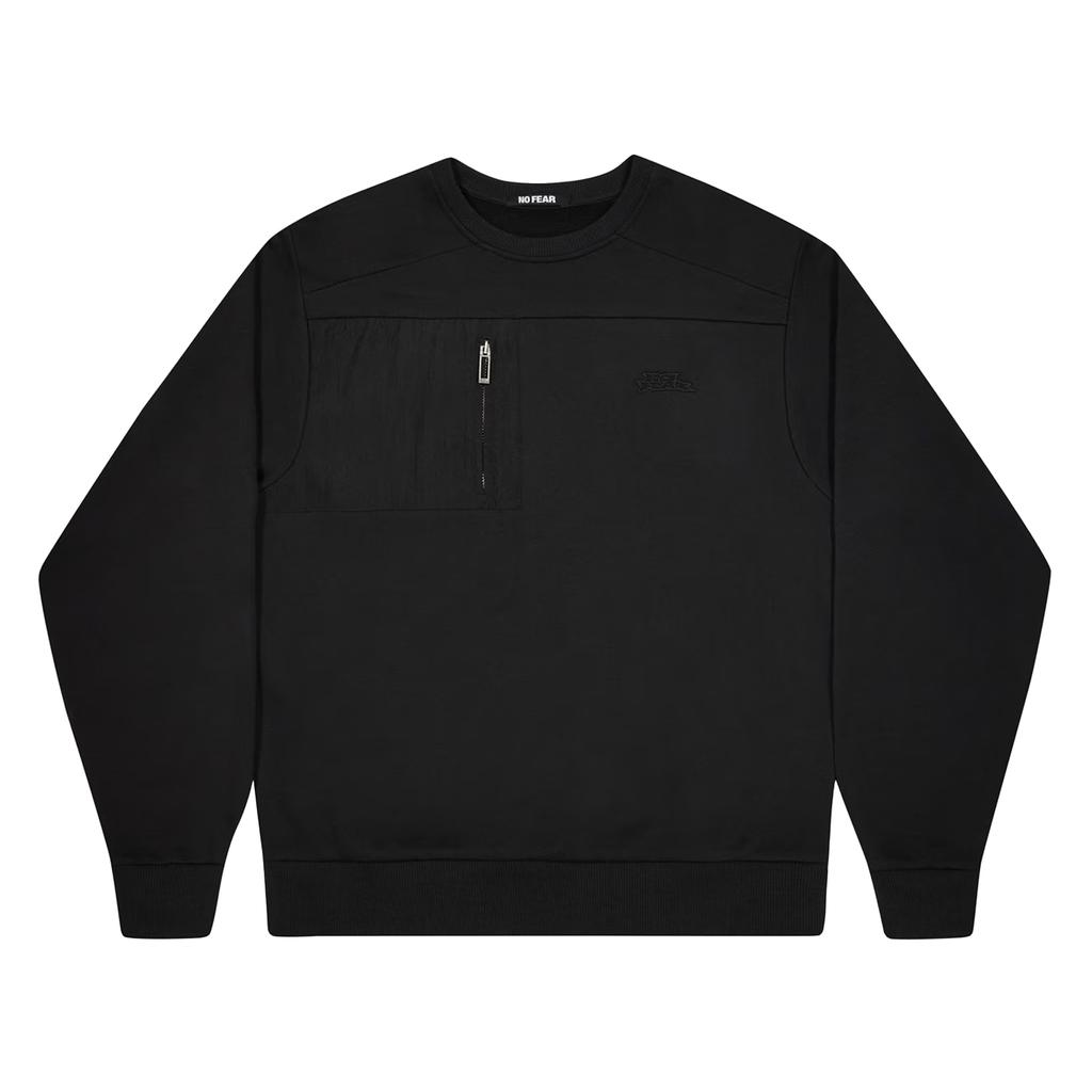 No Fear Mens Technical Zip Pocket Jumper