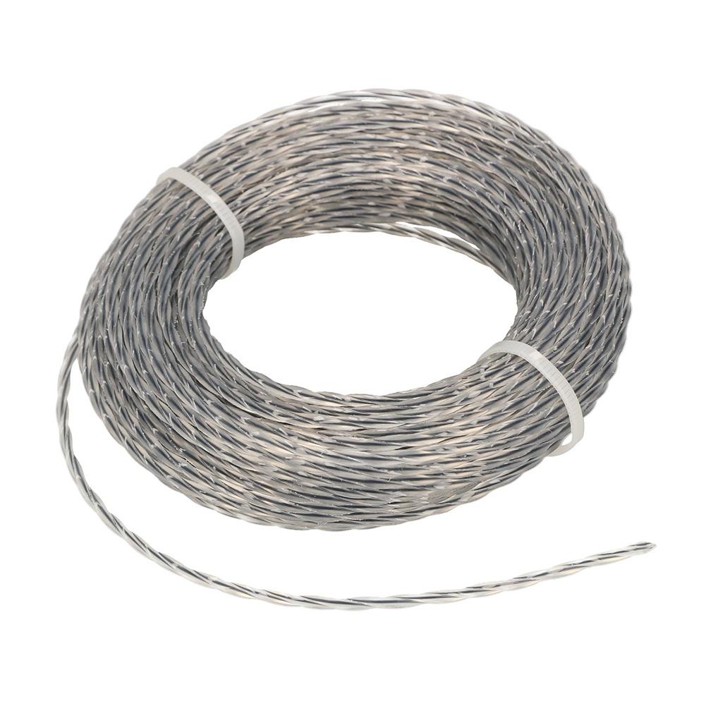 

Abrasion Resistant Core-reinforced Line Grass Trimmer 10mx2mm 2pcs