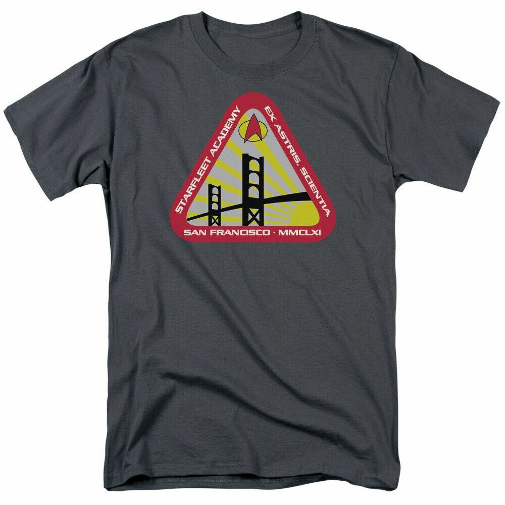 

Star Trek Starfleet Academy T Shirt Licensed Sci-Fi TV Classic Tee New Charcoal M