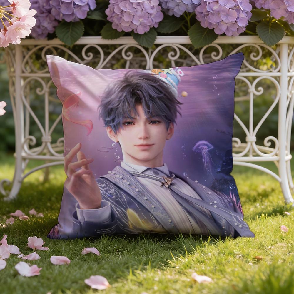 R-Rafayel Love D-Deepspace Cushion Cover Home & Car Dual-Scene Pillow Cover: Reversible for Premium Comfort