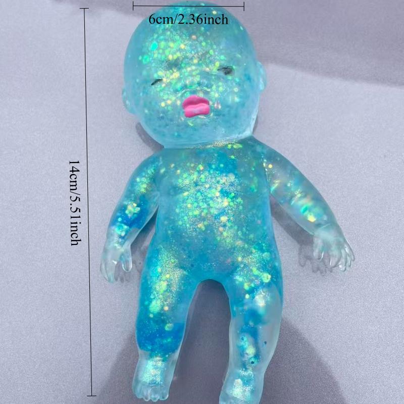 Vivid Squishy Sugar Baby Squeeze Toys Super Soft Adorable Glitter Decompression Toy Stress Anxiety Relief Slow Rising Toy