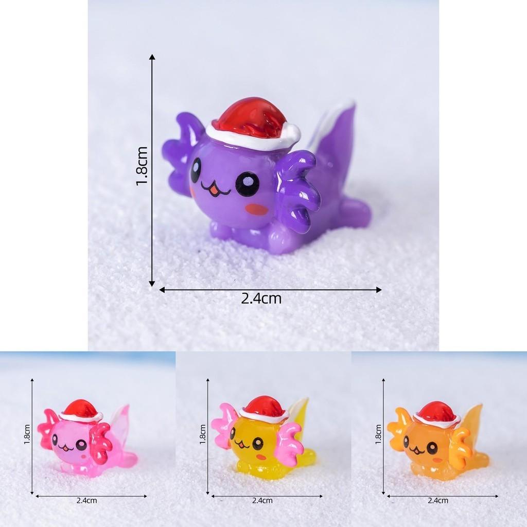 Christmas Resin Micro Landscape Decor Cute Hexagonal Dragon Crystal Snowball Miniature Ornament