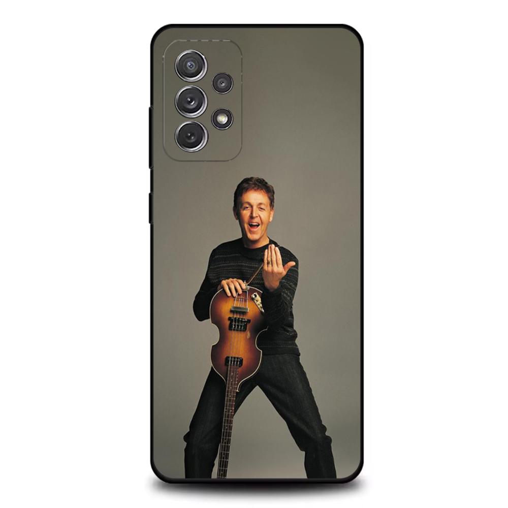 Singer P-Paul M-McCartney Phone Case For Samsung S25,S24,S21,S22,S23,S30,Ultra,S20,Plus,Fe,Lite,Note,10,9,5G Black Cover