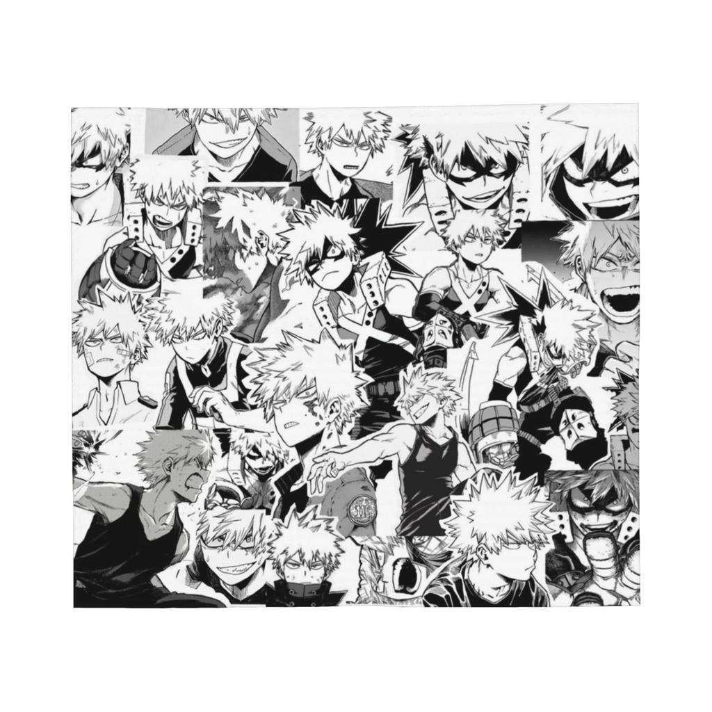 My Hero Academia Blankets Flannel All Season Collage Midori And Friends Portable Warm Throw Blanket for Sofa Travel Bedspreads