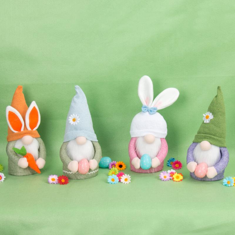 Easter Gnome Bunny Rabbit Gonk Tomte Dwarf Plush Doll Toy Ornaments kids Gift
