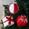 Decoraciones de Árbol de Navidad Terciopeladas Variadas Adornos Festivos Seguros Para Niños Mascotas Suministros de Manualidades Duraderos