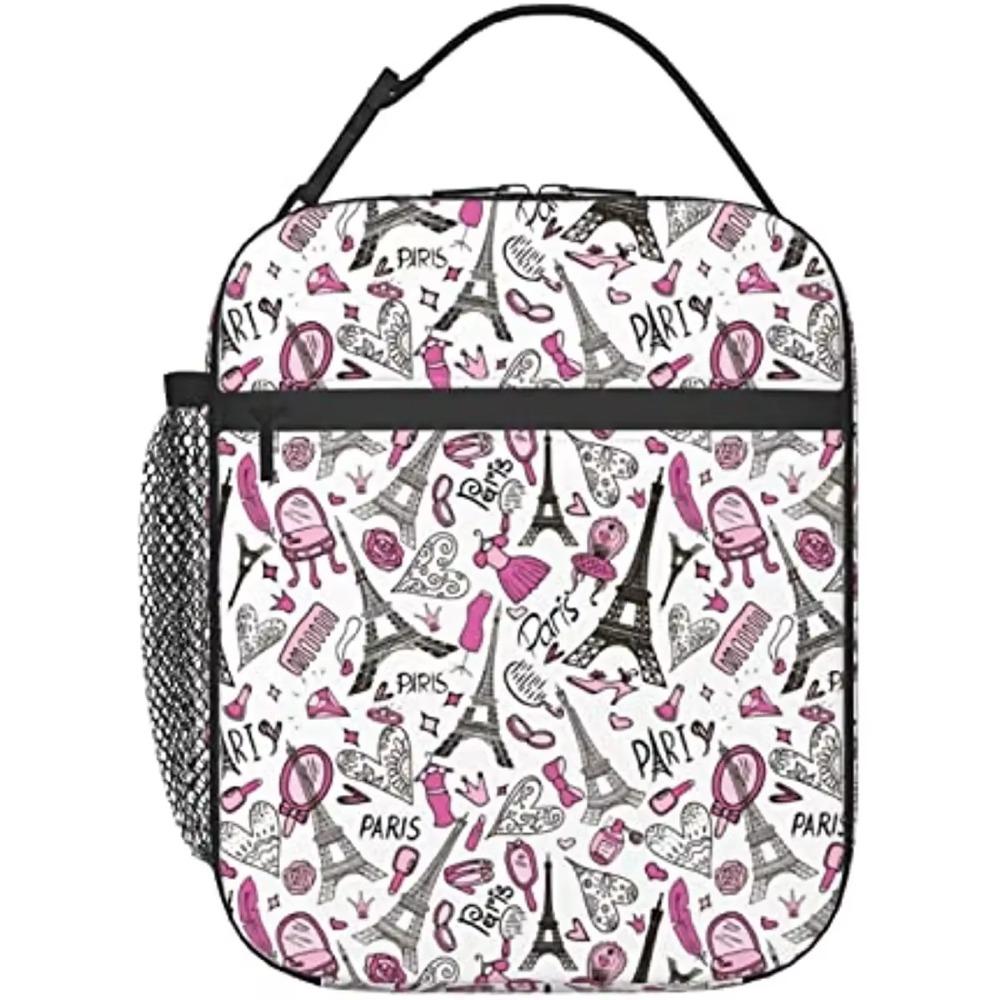 Lunch Bags  Eiffel Tower Lunch Box for Men Women Insulated Reusable Portable Lunch Tote Adults Lunch Bag for Office