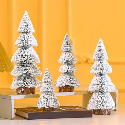 Stolní mini vánoční stromek opakovaně použitelný Dobrý detail Vánoční stromeček Top dekorace Nový rok Party Ambiance Prop Tree Topper Umělá vánoční ozdoba na strom