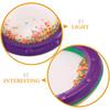 NOLITOY Ocean Drum, Wave Sound Drum, Percussion Instrument for Kids, Educational Toy, Plastic, 25cm, Multicolor