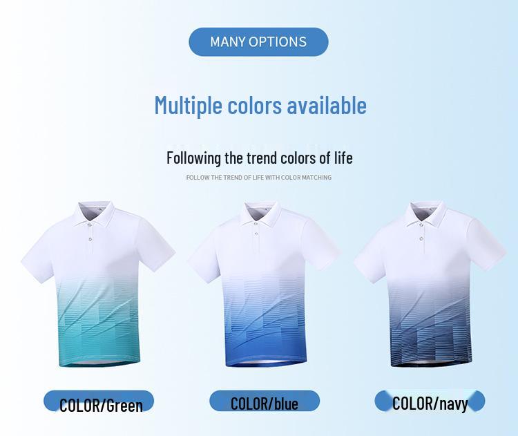 Unisex Breathable Quick-Dry Polo Shirt for Golf and Martial Arts