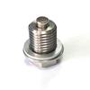 M14 X 1.5 M12 M16 M18 M20 M24 Magnetic Stainless Steel Oil Drain Plug Sump Drain Nut Bolt with 1 Silver  Gasket