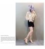 2024 Spring Korean-Style Women's Thick Heel Pointed Toe Buckle Sandals